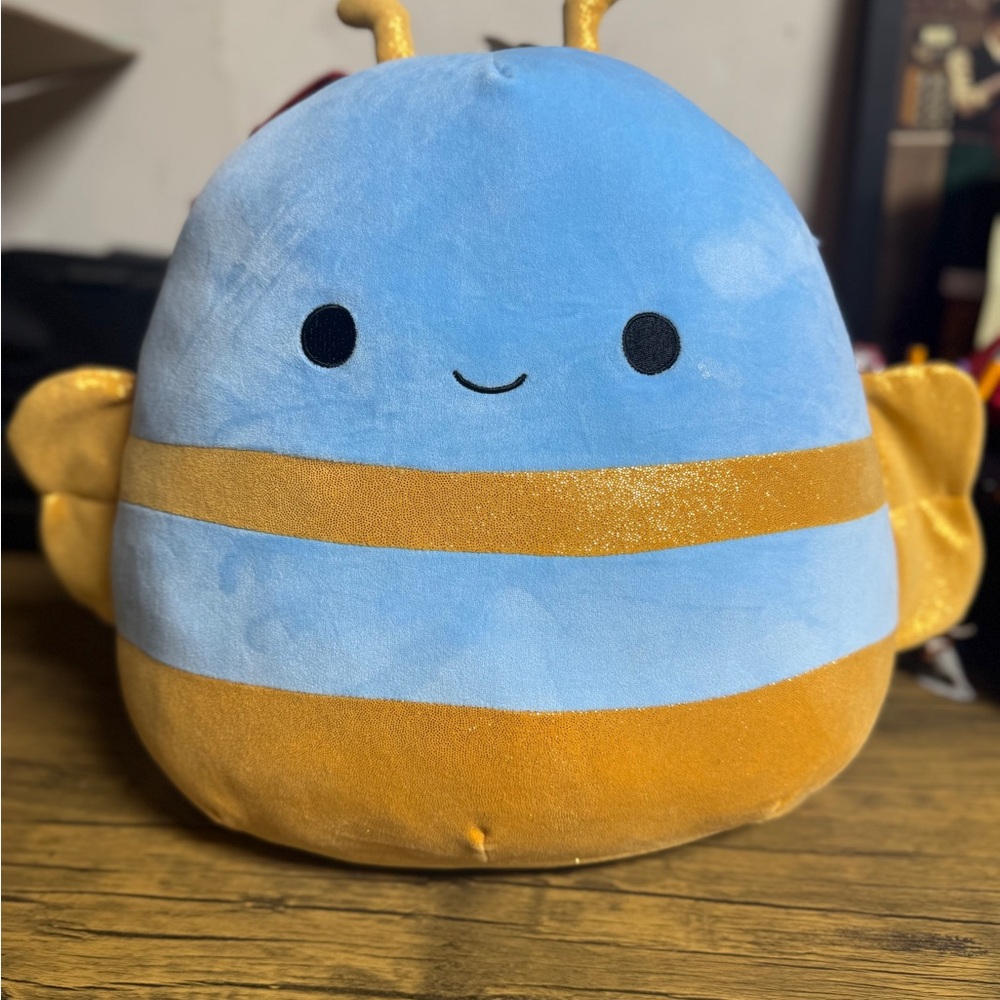 Squishmallows Blue and Gold Stuffed Animal